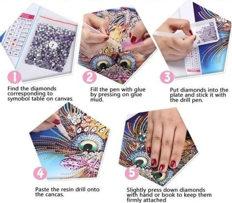 Color Diamond Art Painting Kit - Calico pony Creations
