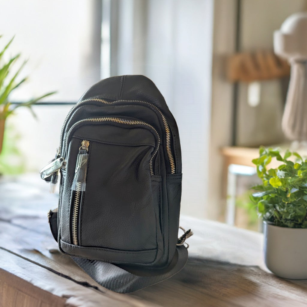 Leather Backpack Stylish Travel