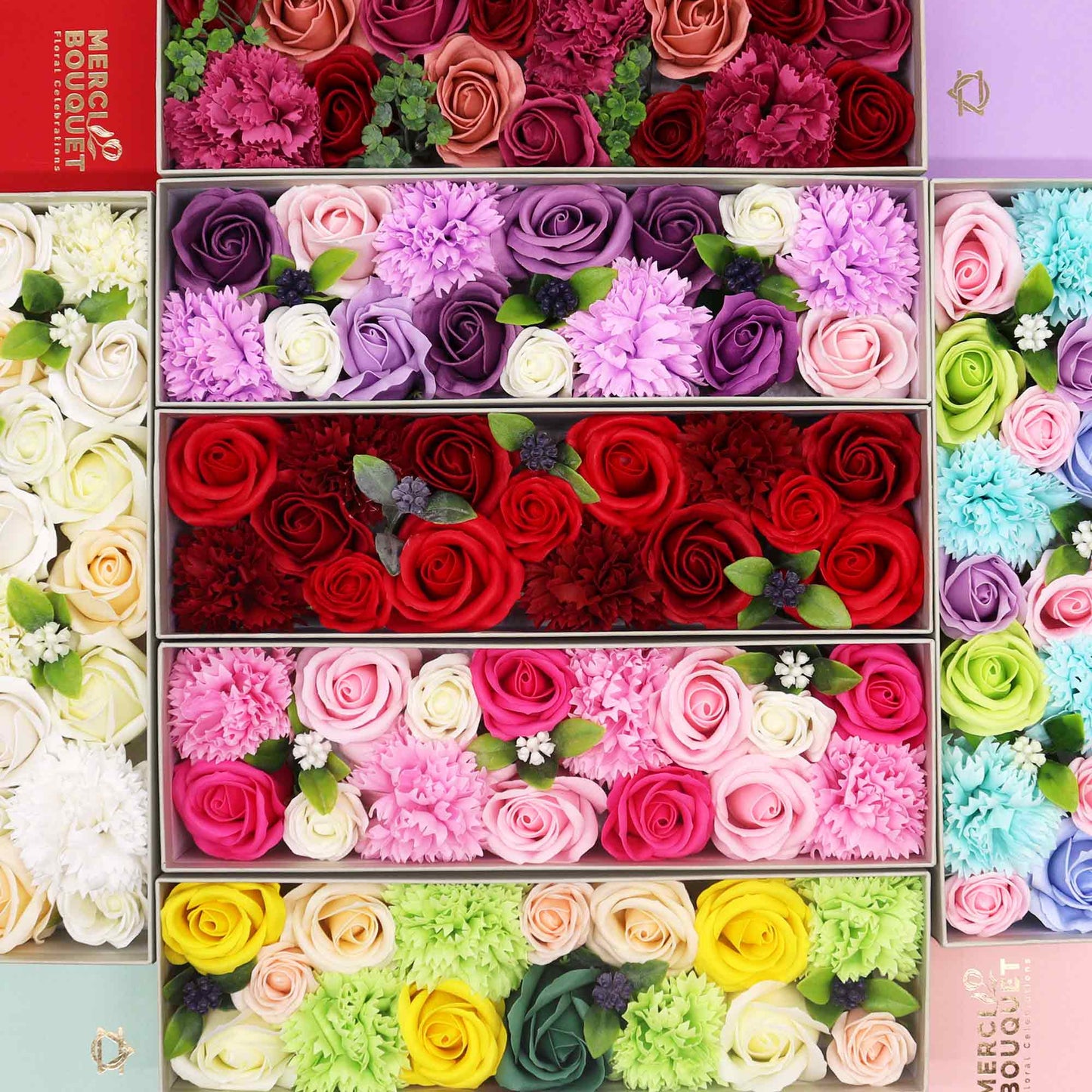 Long Box - Classic Red Roses - Calico pony Creations