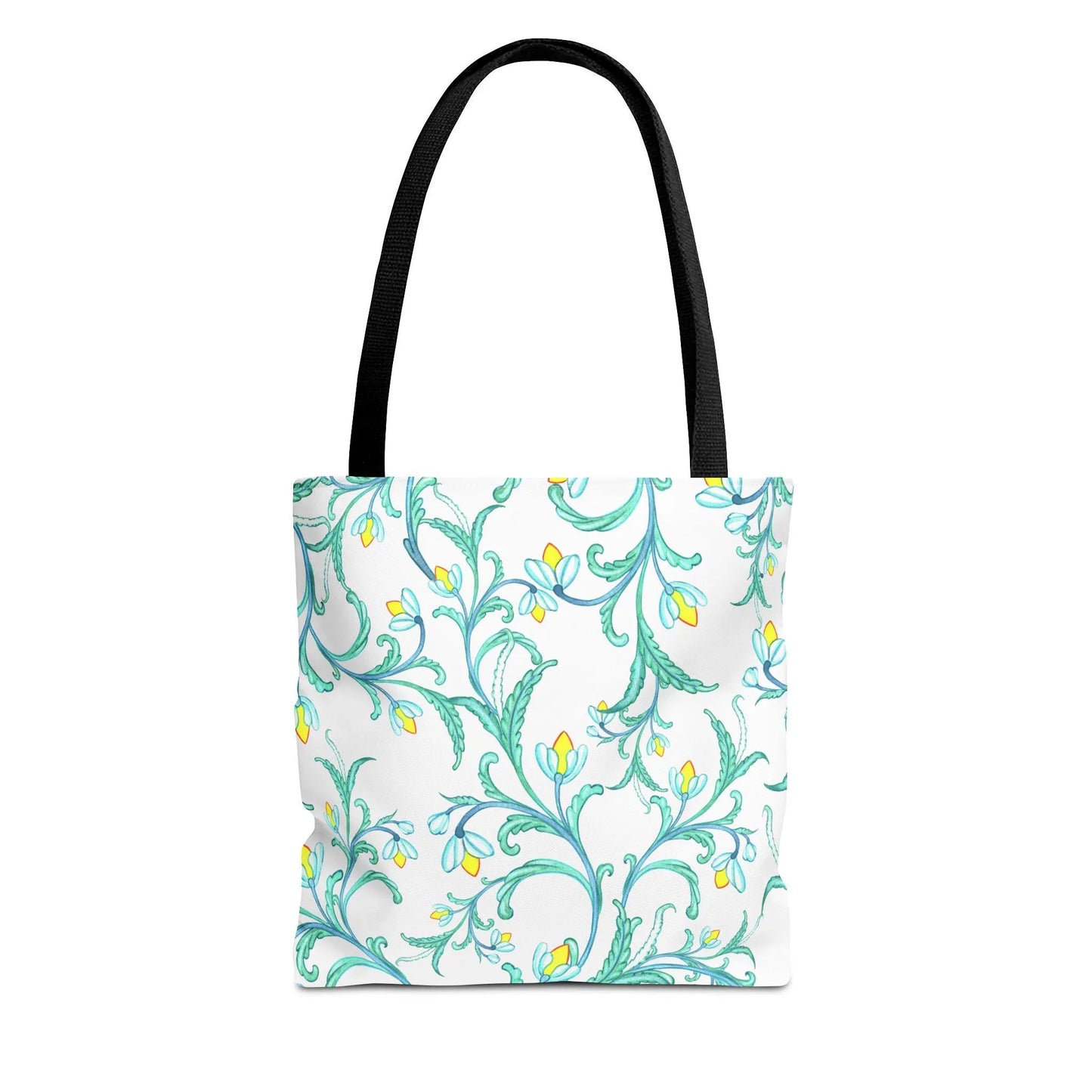 Turquoise FloralTote Bag, Floral Design, Cowgirl Chic Shoulder Bag, Shopping Tote - Calico pony Creations