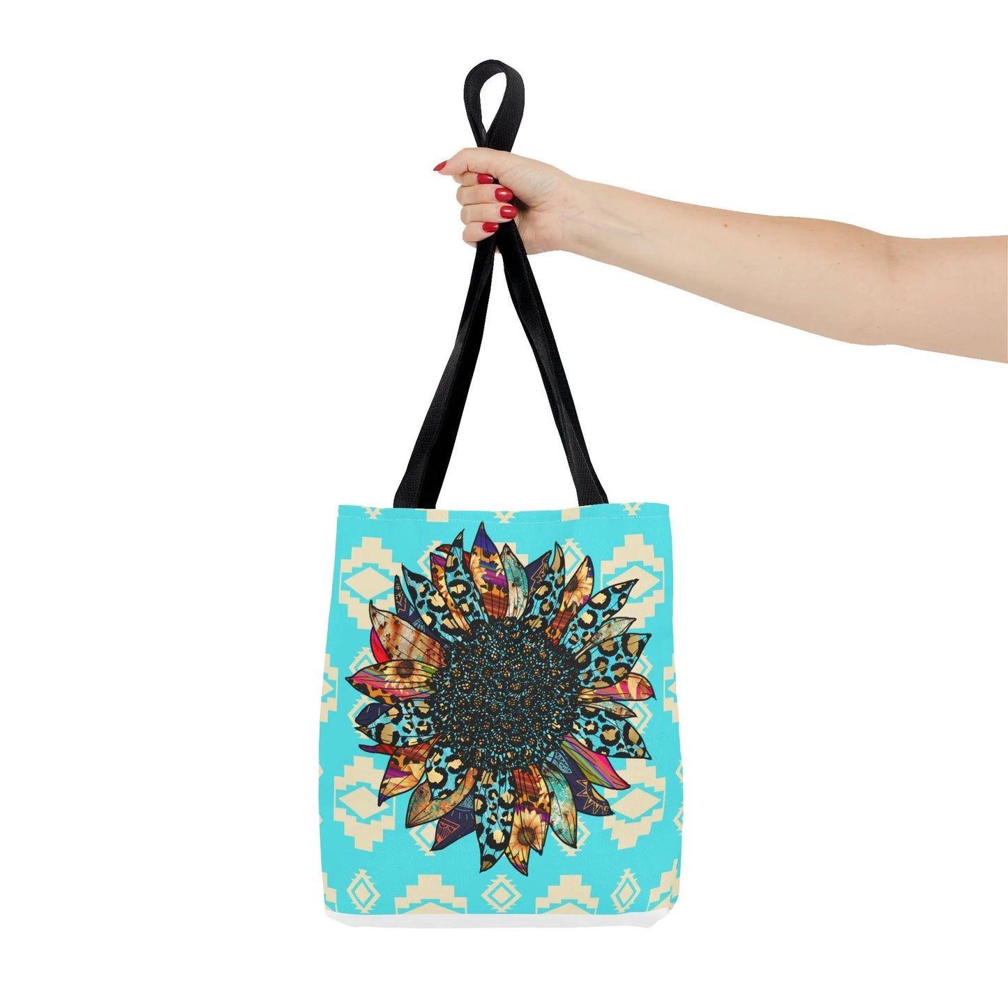 Western Sunflower Tote Bag, Floral Shopping Bag, Country Style Shoulder Bag, Farmer Market Bag - Calico pony Creations