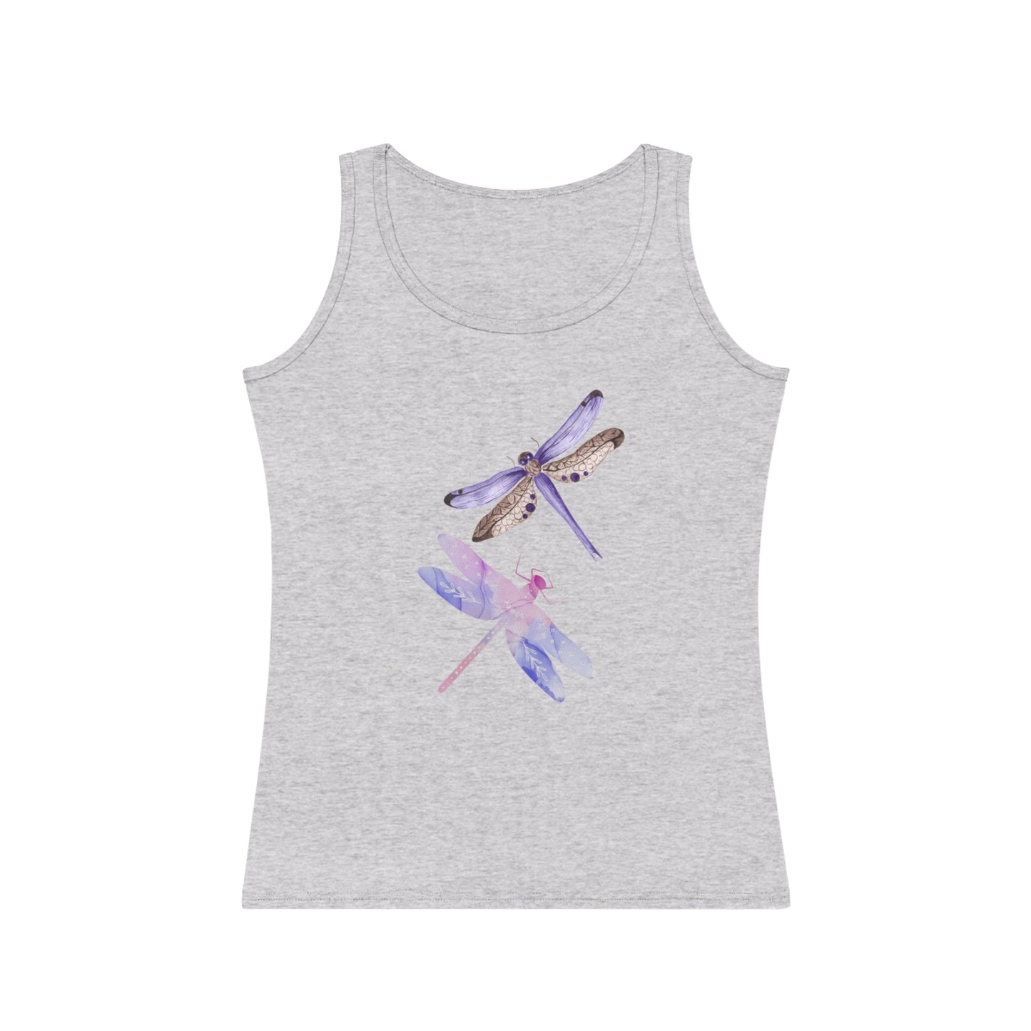 Dragonfly Print Women's Tank Top, Summer Top, Casual Wear, Gift for Her, Nature