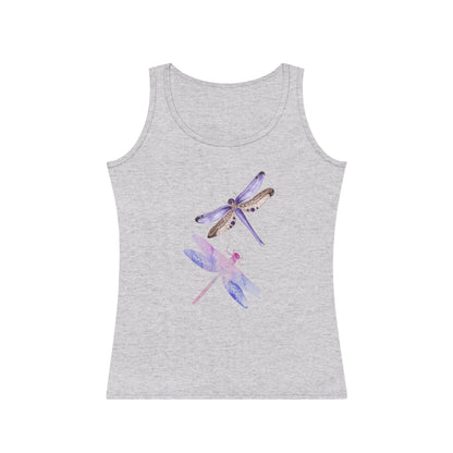 Dragonfly Print Women's Tank Top, Summer Top, Casual Wear, Gift for Her, Nature