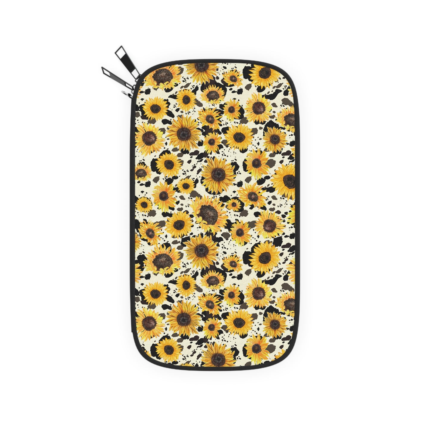 Sunflower Passport Wallet, Travel Organizer, Floral Travel Accessory, Travel