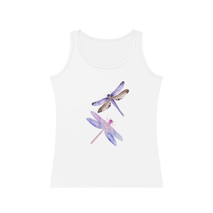 Dragonfly Print Women's Tank Top, Summer Top, Casual Wear, Gift for Her, Nature