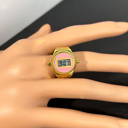 Women's Fashion Electronic Watch Mini Ring Watch - Calico pony Creations