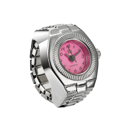 Simple Alloy Watch Ring Creative Watch - Calico pony Creations
