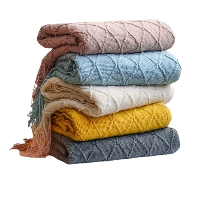 Sofa Blanket Cover Blanket Nordic Cashmere feel Blanket - Calico pony Creations