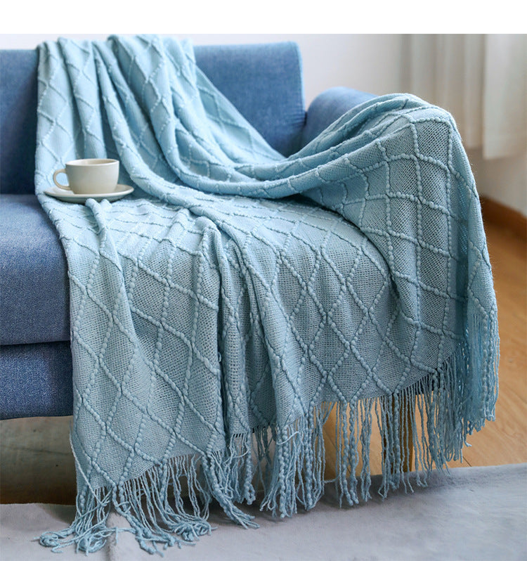 Sofa Blanket Cover Blanket Nordic Cashmere feel Blanket - Calico pony Creations
