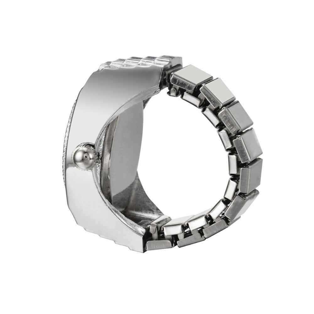 Simple Alloy Watch Ring Creative Watch - Calico pony Creations