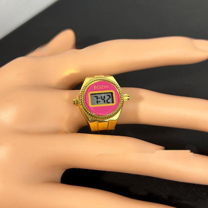 Women's Fashion Electronic Watch Mini Ring Watch - Calico pony Creations