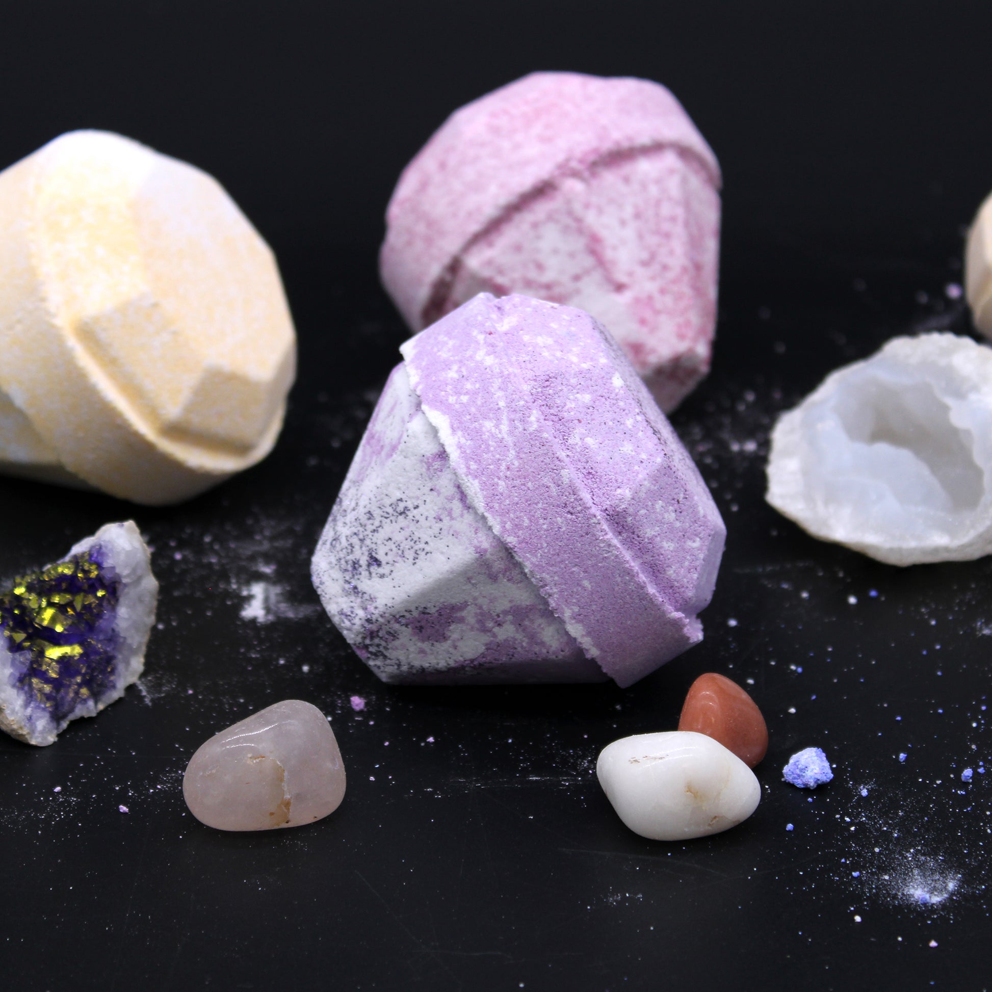 Gemstone Bath Bomb -Very Berry - Calico pony Creations