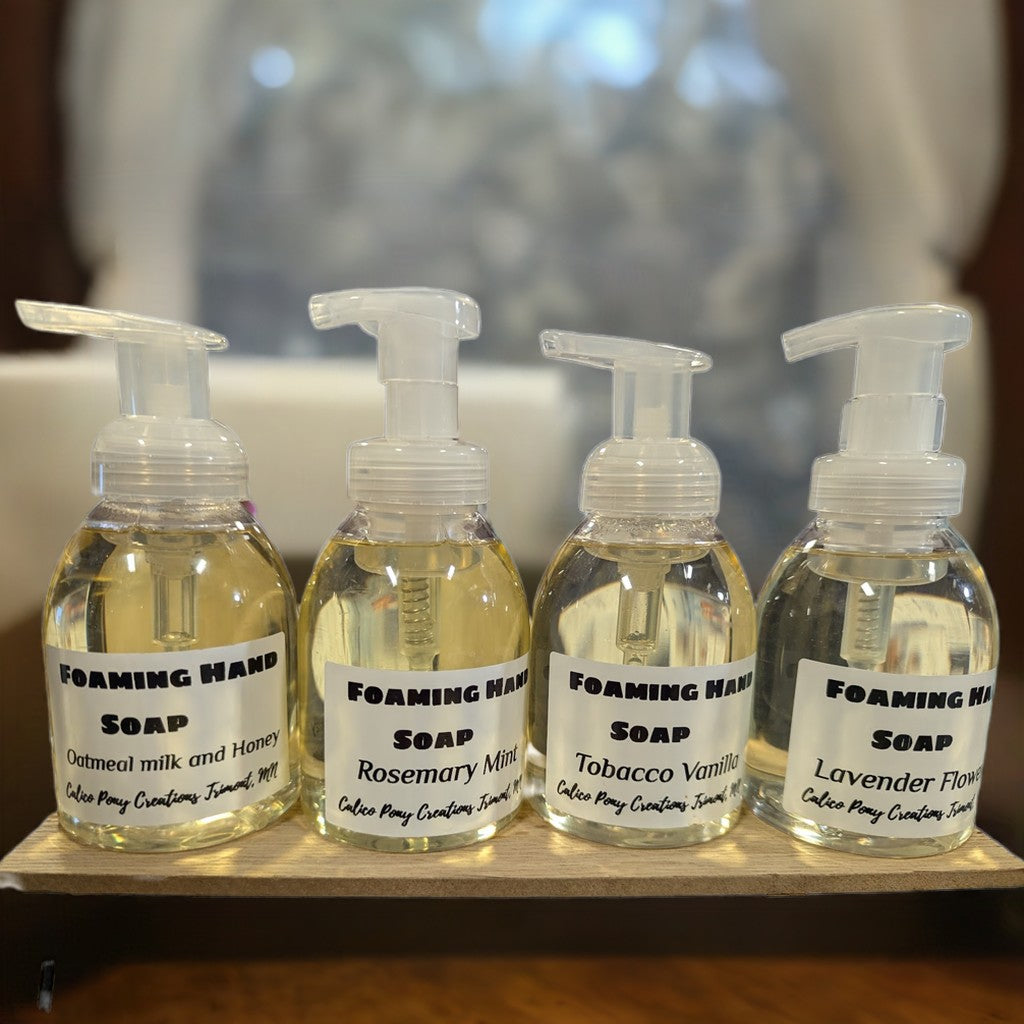 Foaming hand soap direct from the farm to you 10 oz pump bottle - Calico pony Creations