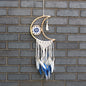 Protection Dream Catcher - Macrame Moon - Calico pony Creations