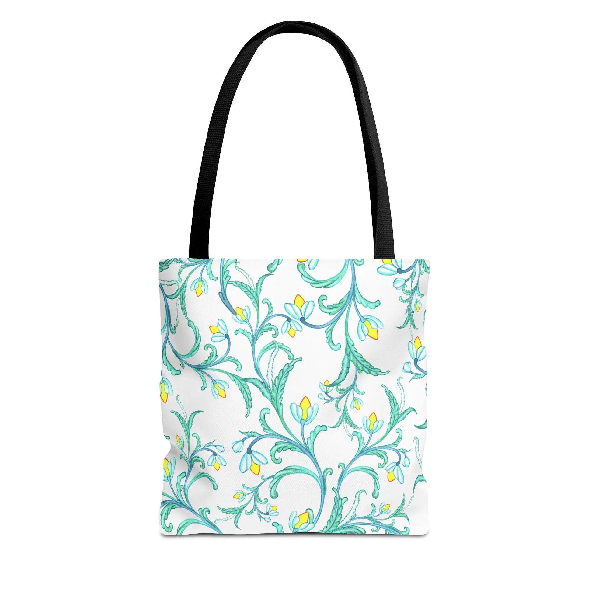 Turquoise FloralTote Bag, Floral Design, Cowgirl Chic Shoulder Bag, Shopping Tote - Calico pony Creations