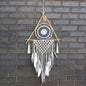 Dream Catcher - Lrg Macrame Pyramid White/Grey - Calico pony Creations
